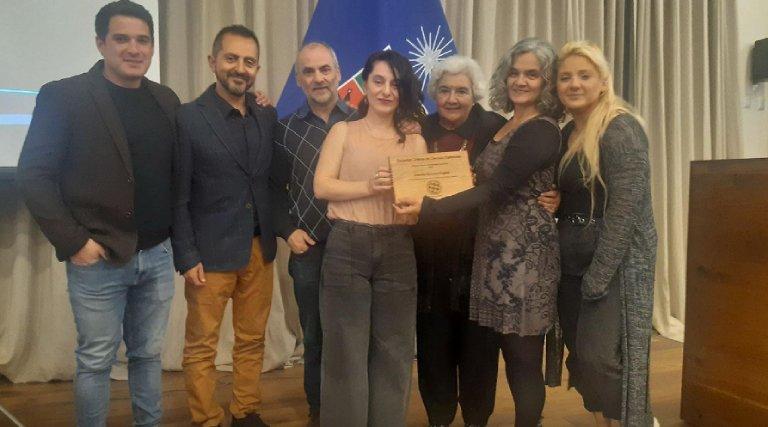 Premiación Póstumo al profesor Claudio Donoso Zegers en la Casa Central de la U. de Chile, Santiago, Chile. 