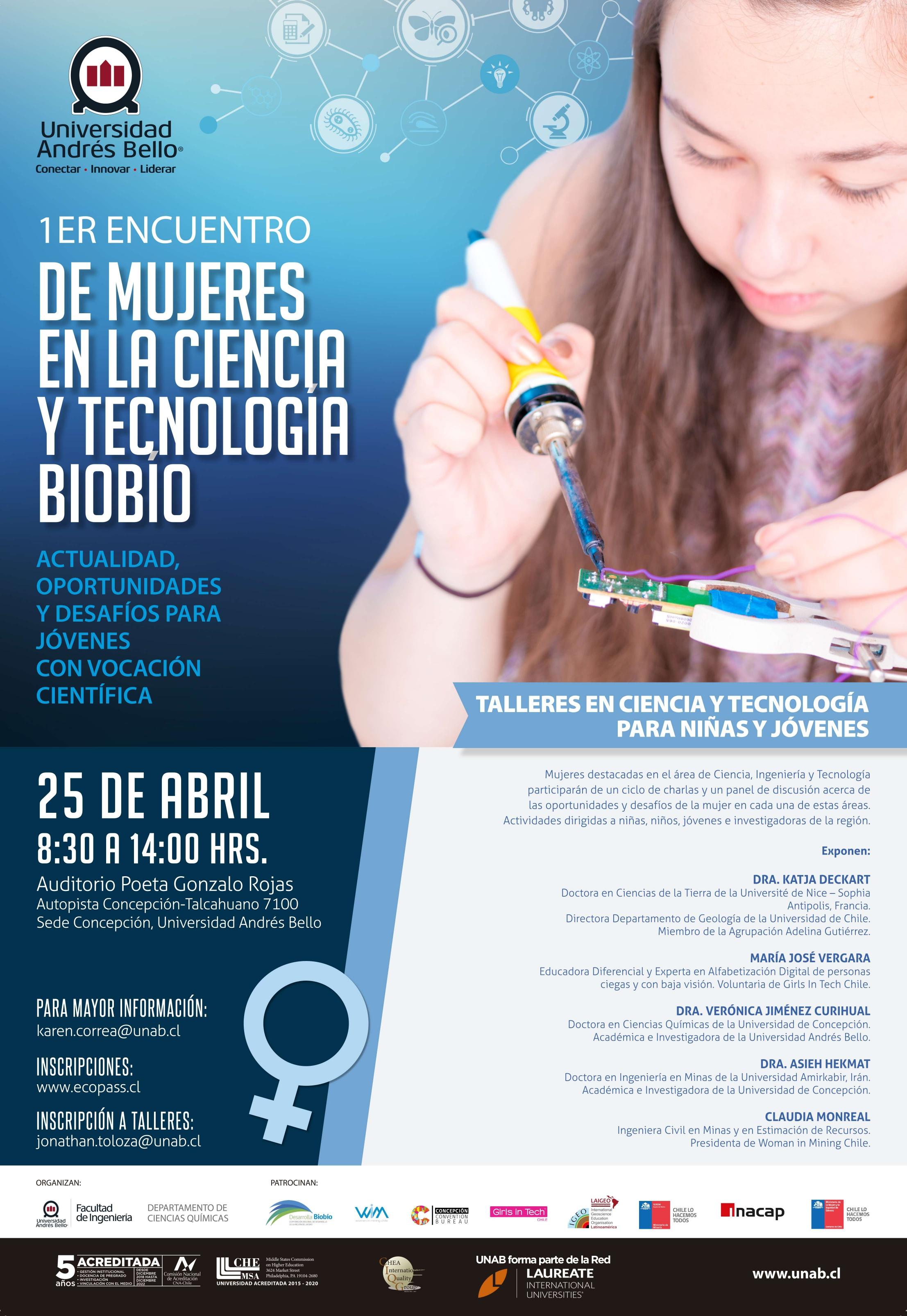 Encuentro de Mujeres en la Ciencia y Tecnología Biobío