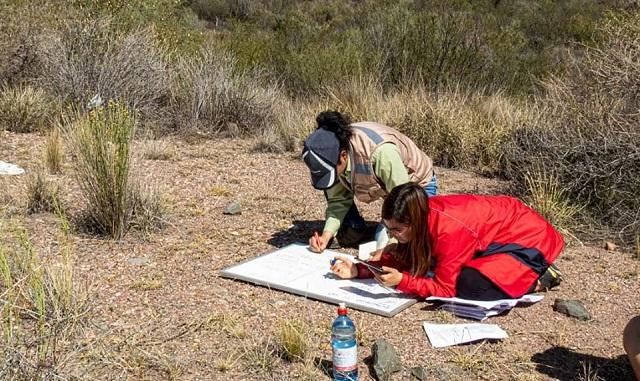 Estudiantes de postgrado en terreno 