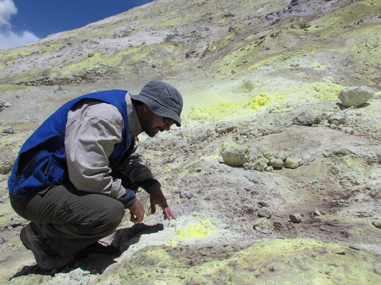 Marcelo García en Geología de Campo