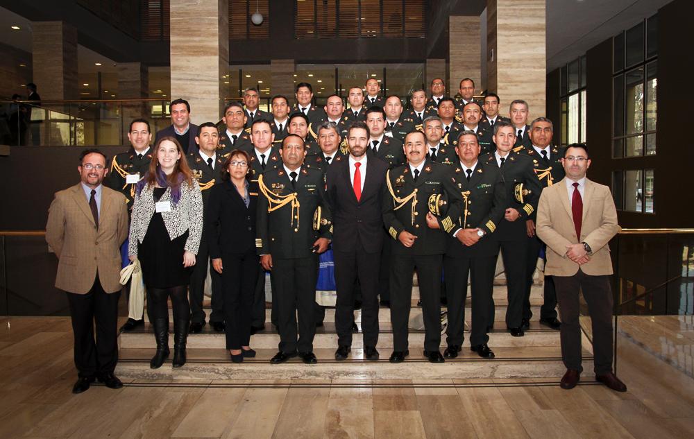 La delegación visitó la Subsecretaría de Prevención del Delito, donde se reunieron con Subsecretario Antonio Frey.