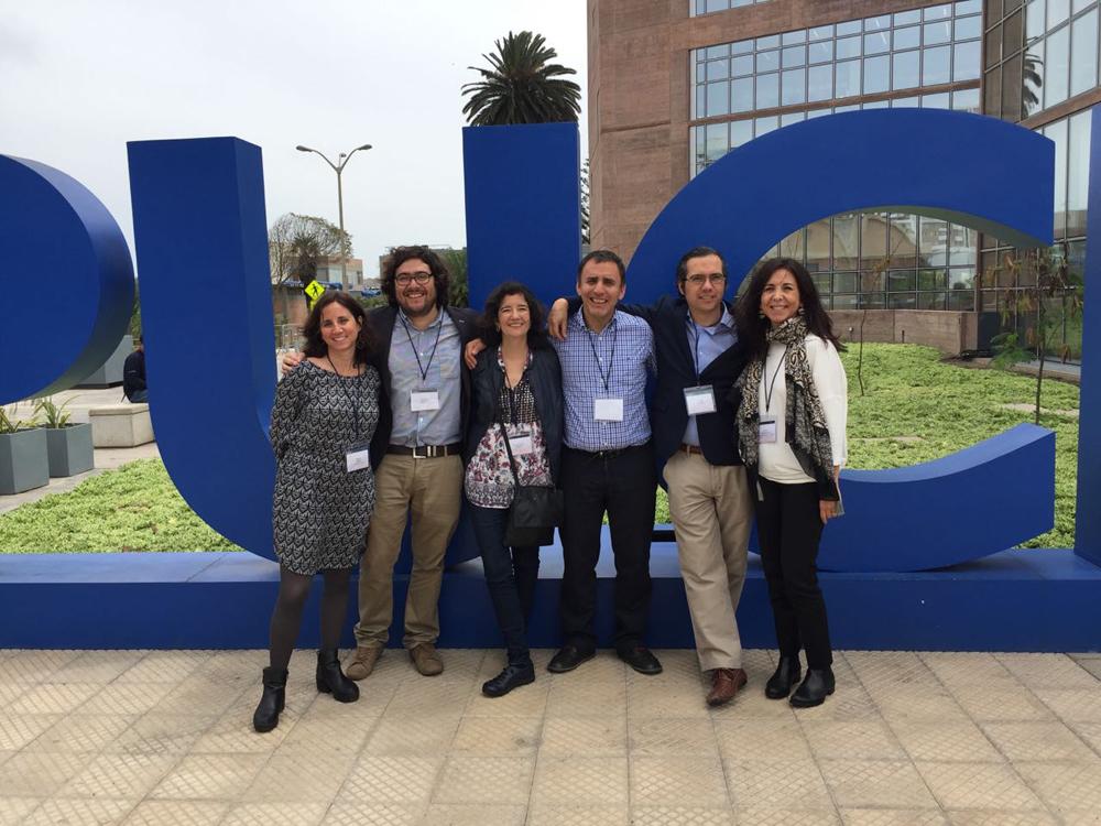 Participantes del panel Dimensiones del cambio constitucional en América Latina.