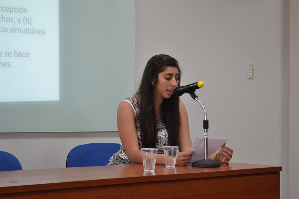 Camila Pinto, estudiante de Administración Pública.