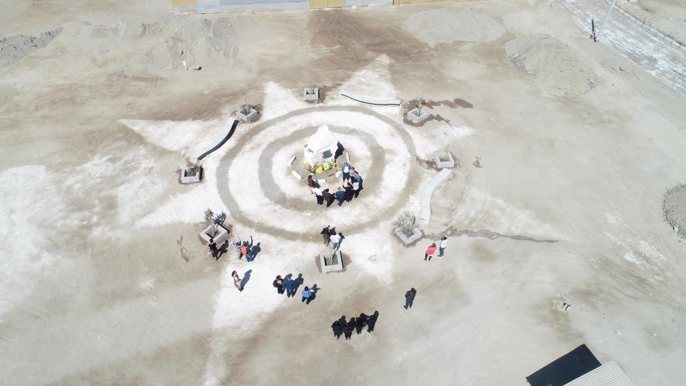 Los participantes realizaron un homenaje a las 47 víctimas y desaparecidos del aluvión en el memorial de Chañaral.