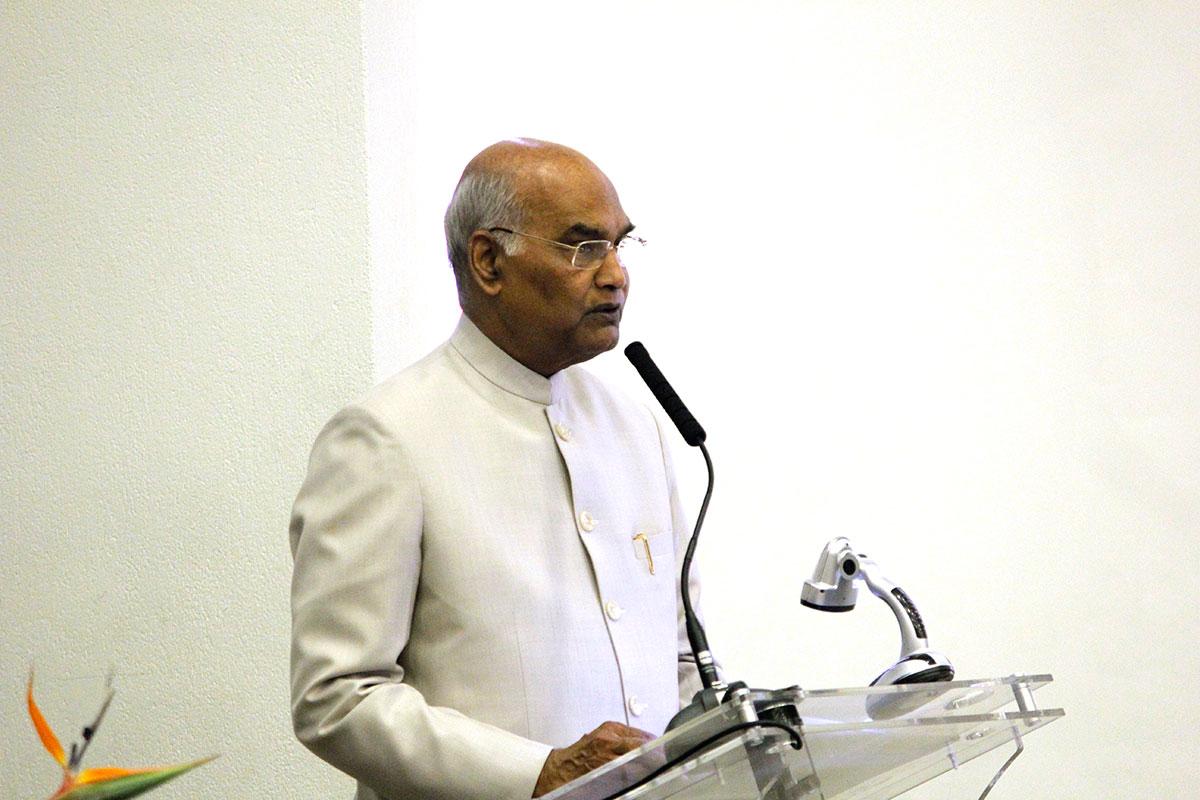 El Presidente de India, Ram Nath Kovind, habló sobre la influencia de Mahatma Gandhi en su país.