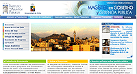 Portada web Magíster en Gobierno y Gerencia Pública