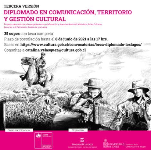 Diplomado de Extensión en Comunicación, Territorio y Gestión Cultural en la Región de Los Lagos 2021