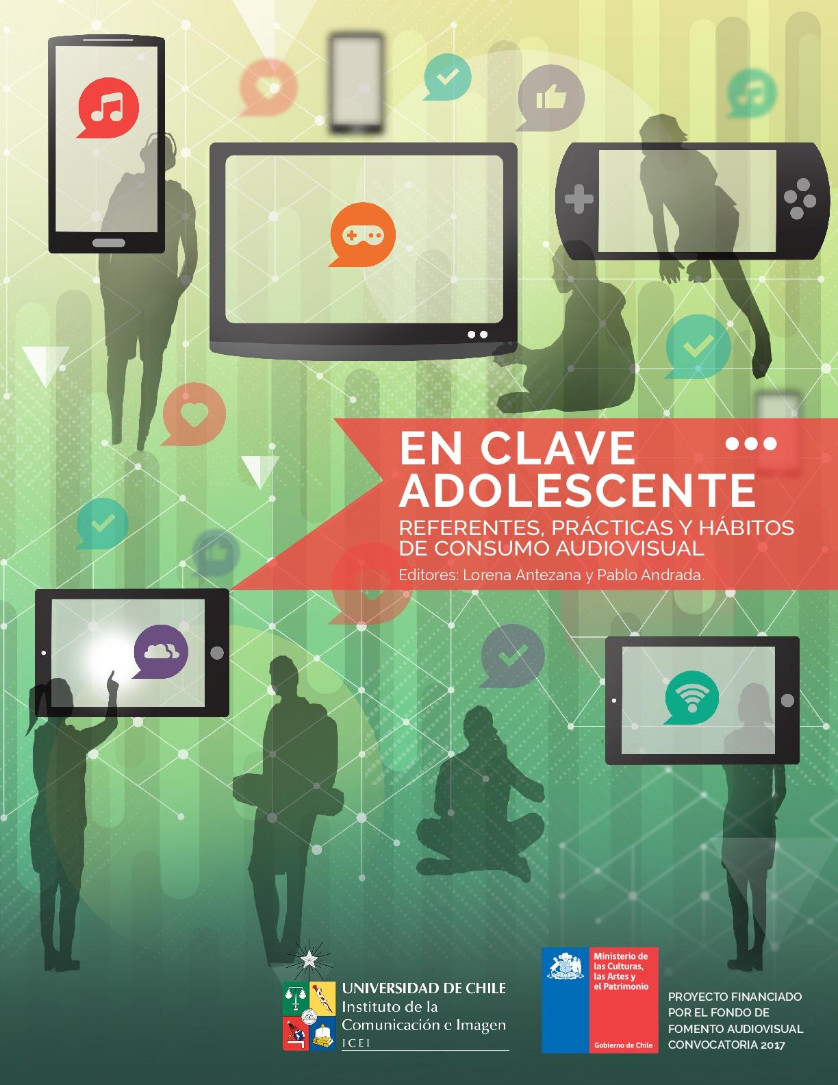 Portada del ebook "En clave adolescente: referentes, prácticas y hábitos del consumo audiovisual". 