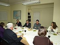 Coronel ® Juan Silva, profesor José Morandé, Coronel Diego Jiménez y profesora Paz Milet.