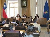 David Gregosz, Director de SOPLA; José Morandé, Director (S) del IEI, y Pamela Aróstica, Directora de la Red China y América Latina: Enfoques Multidisciplinarios.