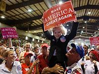Donald Trump logró el apoyo de numerosos estados, incluyendo algunos que eran considerados como bastiones demócratas y que pertenecían al llamado "cinturón industrial" del país, como Pennsylvania.