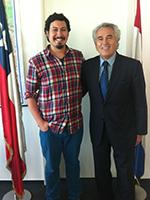 Sergio Marinkovic junto al Embajador Juan Luis Nilo.