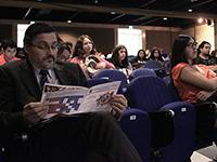 La inducción para nuestros monitores se realizó en el auditorio de la Facultad de Ciencias.