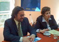 Rossana Fuentes Berain durante la mesa redonda