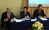 Francisco Silva, Prof. Eduardo Carreño y Prof. Augusto Soto