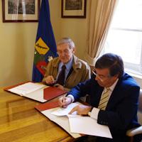 Profesores Claude Pomerleau y José Morandé.