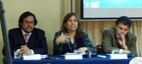 Profesores Gilberto Aranda, Paz Milet y Miguel Ángel López.