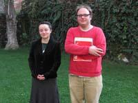 Elizabeth Hoffmann y Rodrigo Cuevas, alumnos becados por el WTI para asistir a su Academia de Verano.