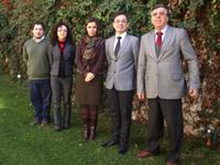 Los profesores Felipe Muñoz, María José Henríquez, Astrid Espaliat y José Morandé, junto a Fernando Valdés.