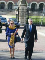 María Teresa Infante y Alberto Van Klaveren, Coagente y Agente del Estado de Chile ante el Tribunal Internacional de Justicia.
