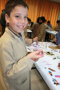 Matías Guajardo, alumno de 3º Básico, Escuela Luis Galdames, Independencia