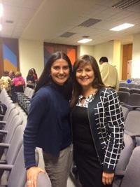 Dra. Constanza Payá, ex-alumna de la U. de Chile, y Dra. Iris Espinoza, académica FOUCh