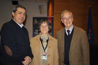 Decano Jorge Gamonal, Prof. Marta Gajardo y Prof. Paulino Varas Alfonso