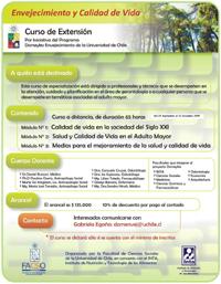 Afiche Curso Envejecimiento y Calidad de Vida