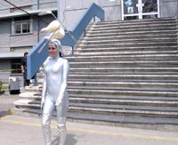 La representante de la Facultad de Odontología durante su lucida presentación.