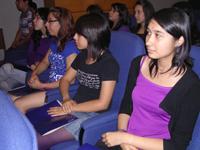 Alumnas del Liceo Nº 7, de Providencia.