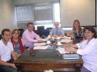 De izq. a der.: Dr. David Peñarrocha, Dra. Concepción Serrano, Dr. Julio Villanueva, Scott O'Sulivan, Dra. Susan Kramer y Dra. Gisela Zillmann.