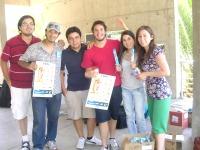 Parte del equipo de estudiantes que viajó a Constitución durante los TVO 2011