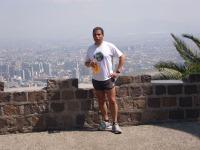 Víctor Rodríguez Dotte, durante su entrenamiento en el Parque Metropolitano.