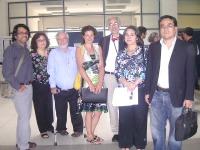 Organizadores del Simposio Odonto-óseo. junto al invitado internacional, Dr. Clifford J. Rosen, del Center for Molecular Medicina, maine, USA.