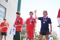 Víctor Rodríguez, ganador Categoría Funcionarios y parte del equipo organizador de la corrida