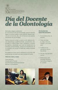 Celebración del Día del Docente de Odontología