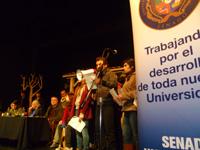 Acto universitario "Las ideas están por sobre la fuerza"