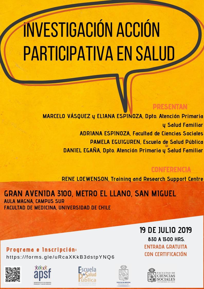 Seminario "Investigación acción participativa en salud"