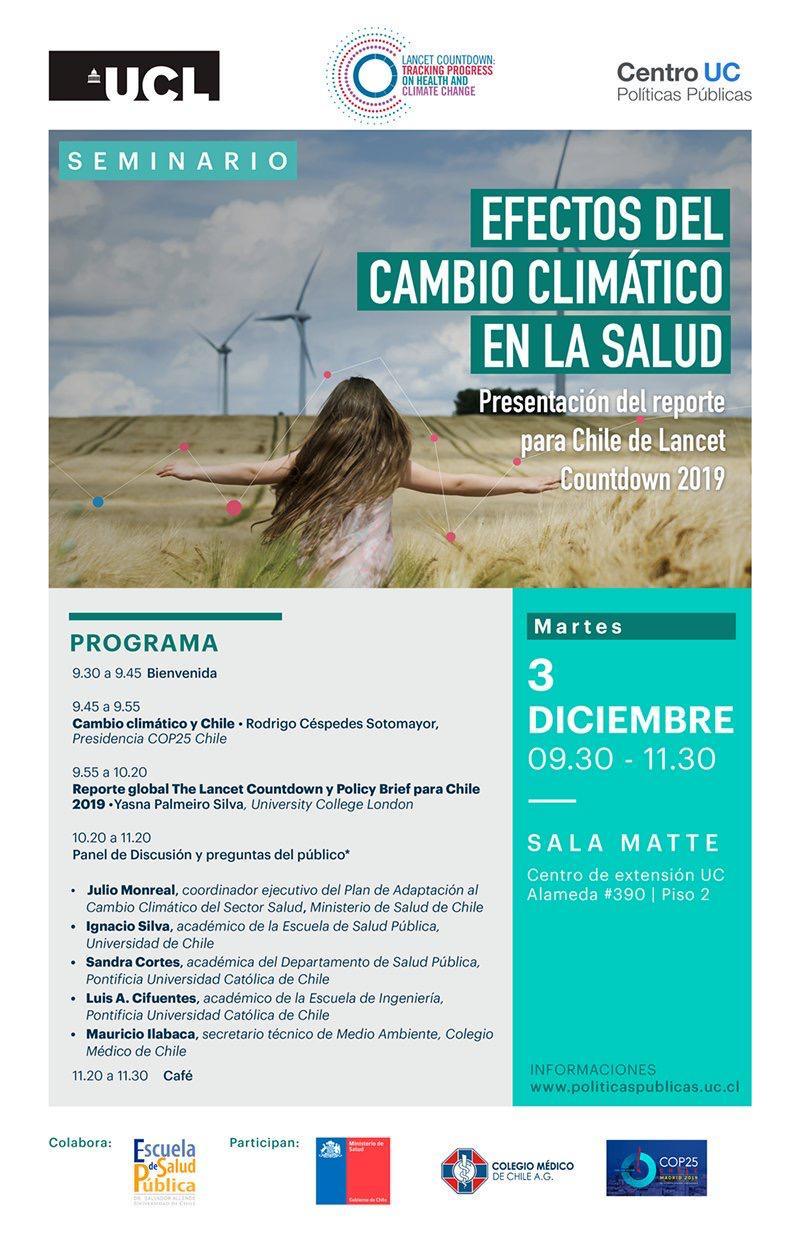 Seminario Efectos del cambio climático en la salud