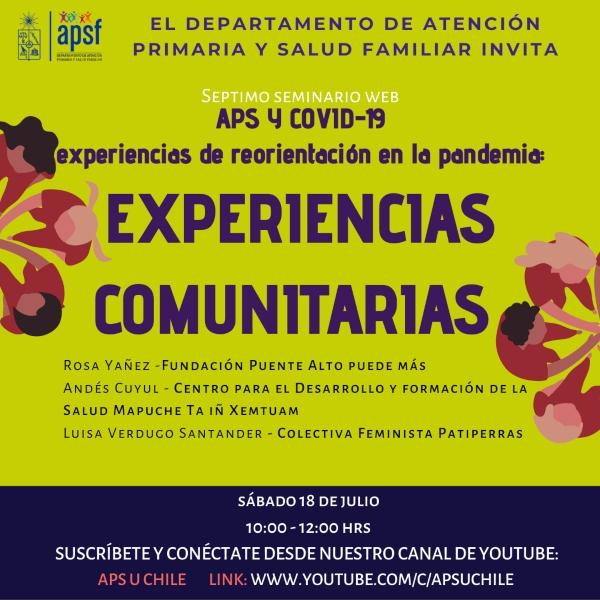 Séptima versión del seminario APS y Covid 19