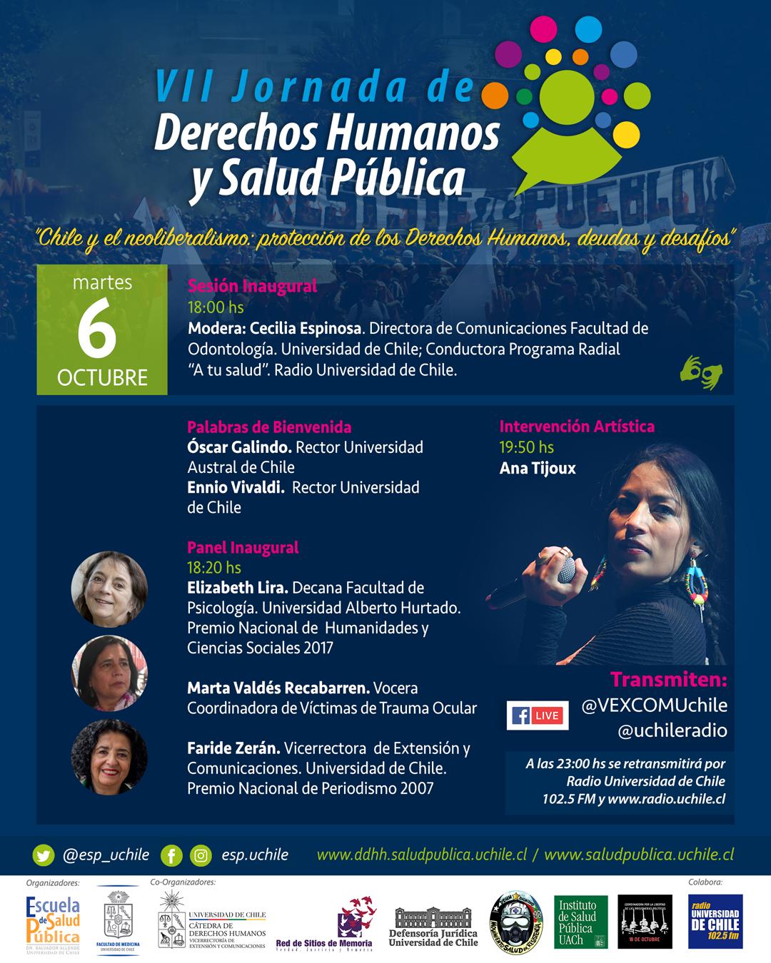 Inauguración VII Jornada de Derechos Humanos y Salud Pública