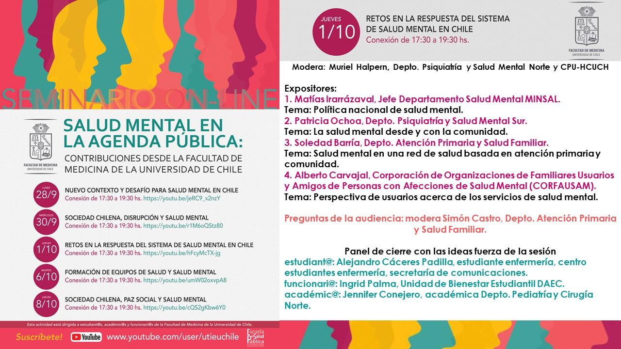 Retos en la respuesta del sistema de salud mental en Chile.