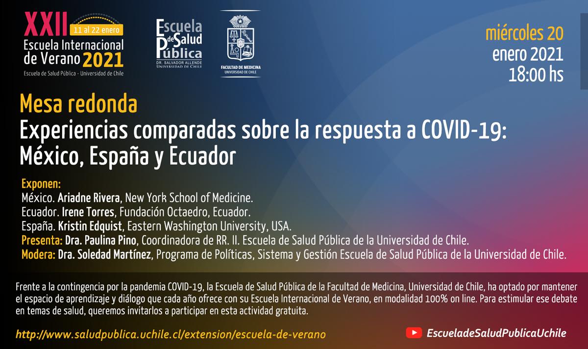 Mesa Redonda: Experiencias comparadas sobre la respuesta a COVID-19