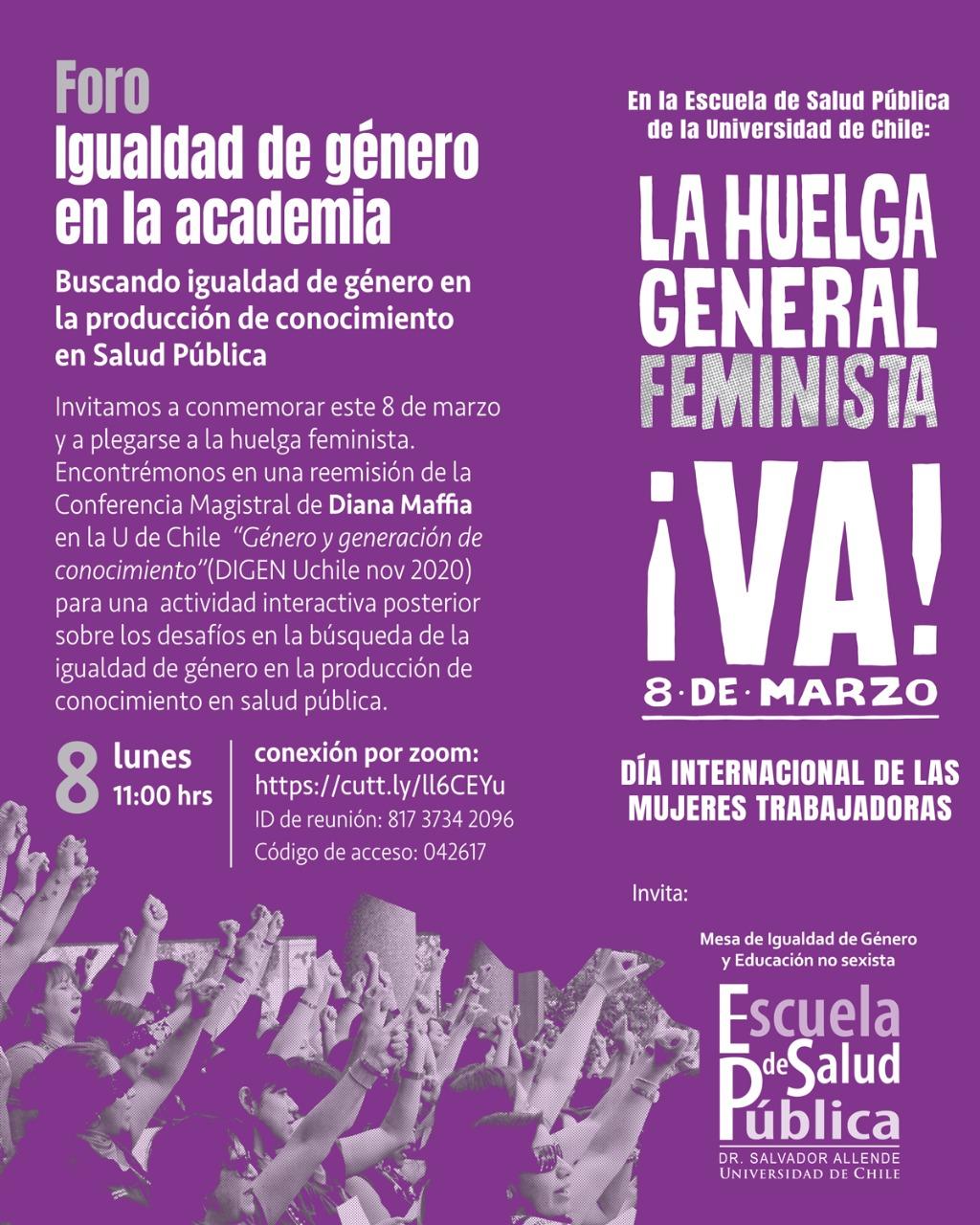  Foro Igualdad  de género en la academia 8M