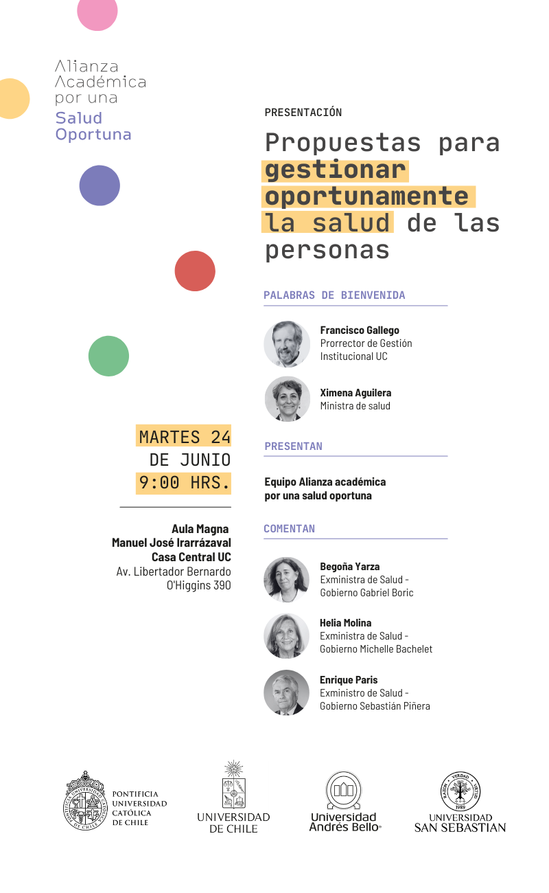 Lanzamiento del informe "Alianza Académica por una Salud Oportuna"