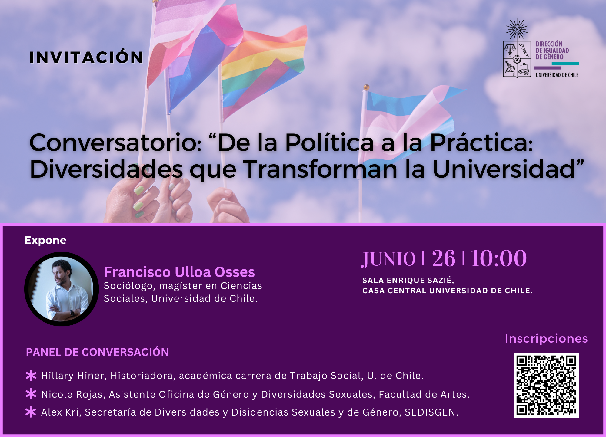 Conversatorio: "Diversidades que Transforman la Universidad”