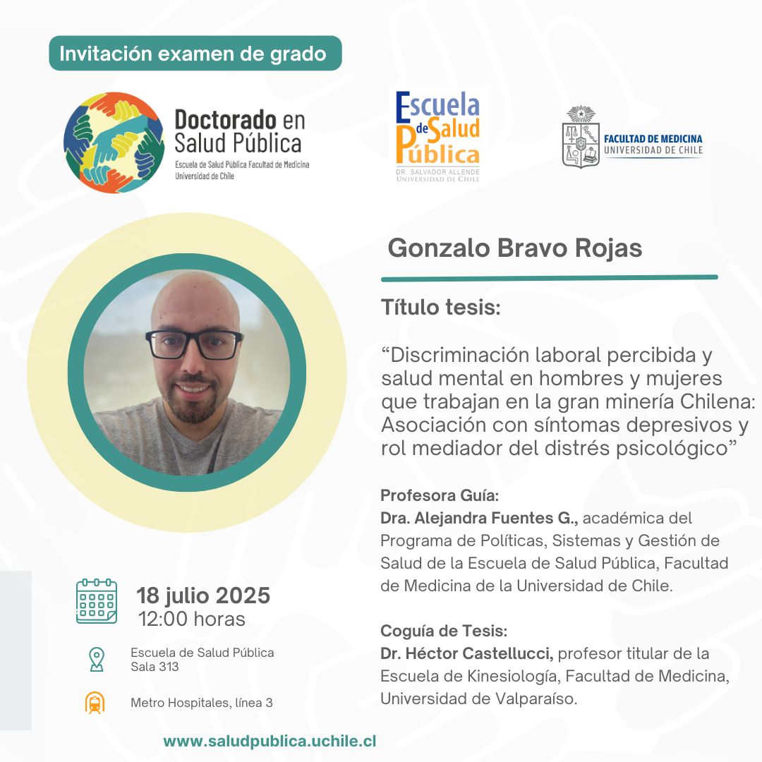  examen de grado Doctorado en Salud Pública- Gonzalo Bravo Rojas