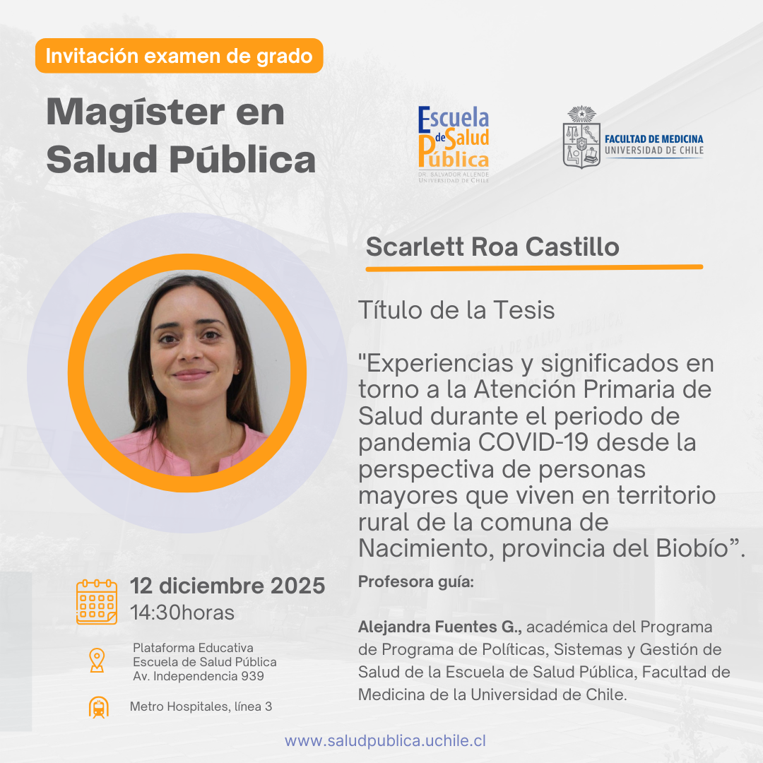 Magíster en Salud Pública_ Scarlett Roa Castillo