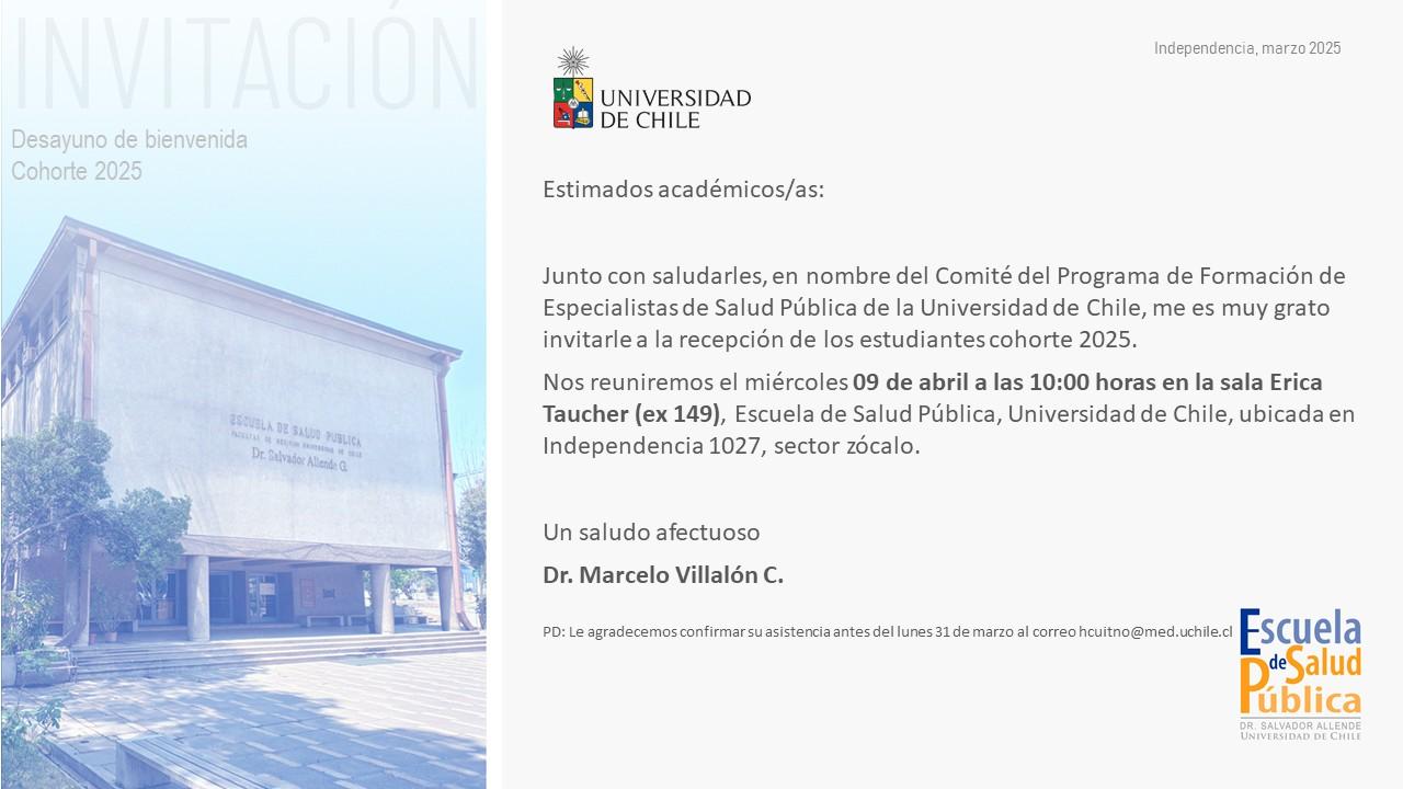bienvenida alumnos 2025 PESP