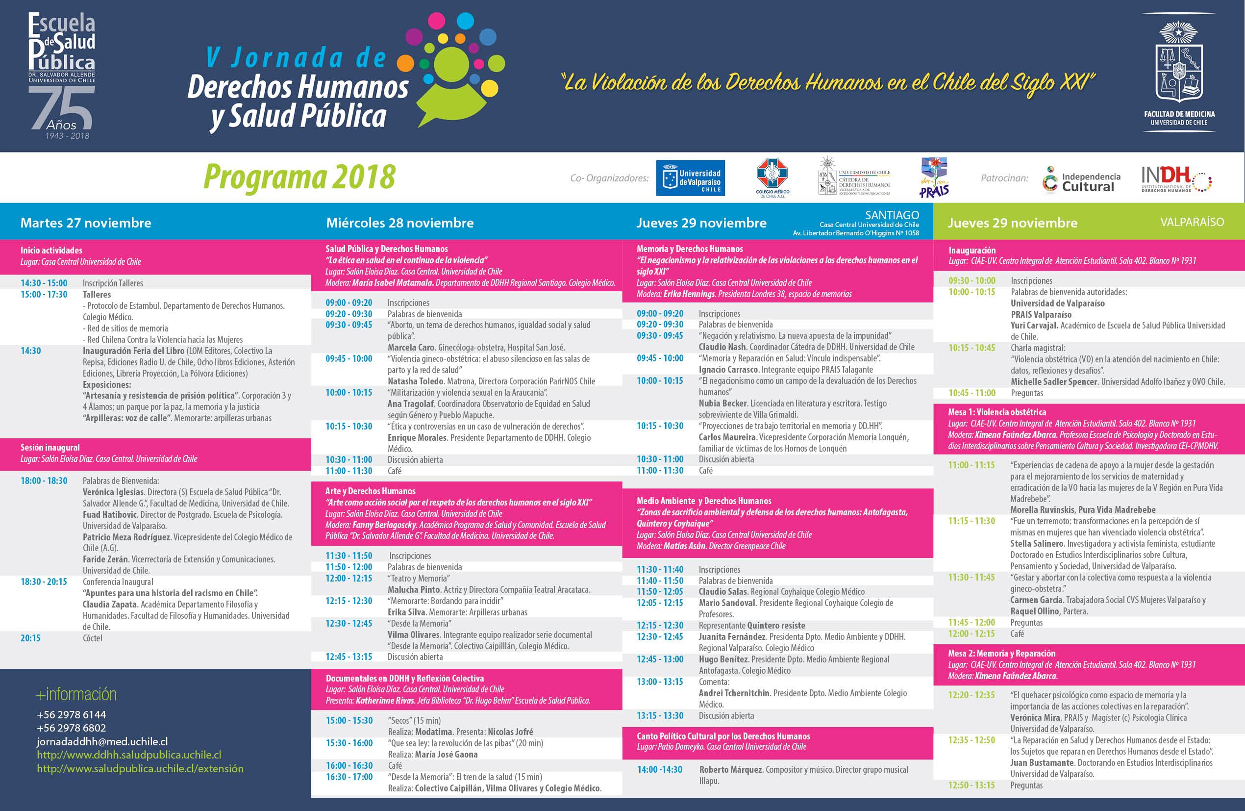 Programa de actividades